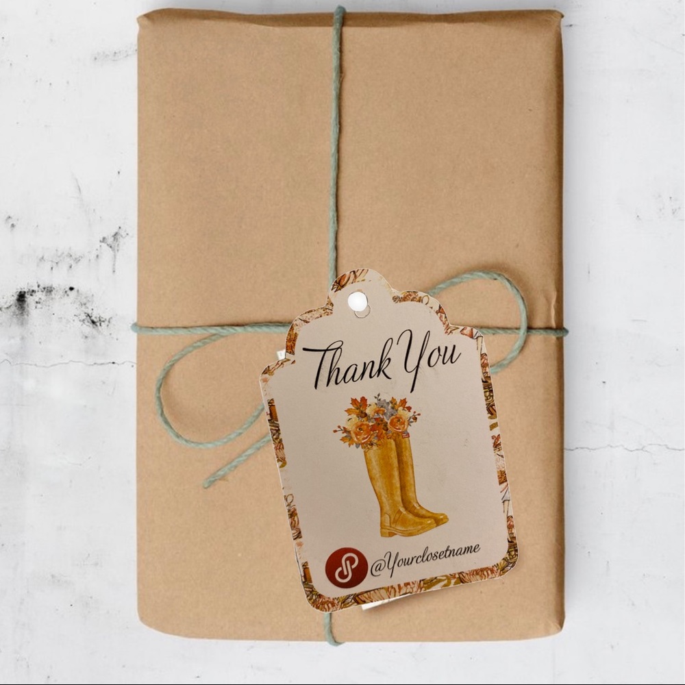 100 Custom Business  Hanging Tag, Package Insert Hanging Tag , Online Boutique